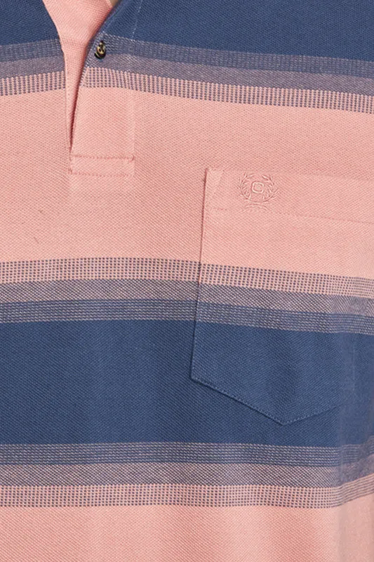 Stripe Pique Polo