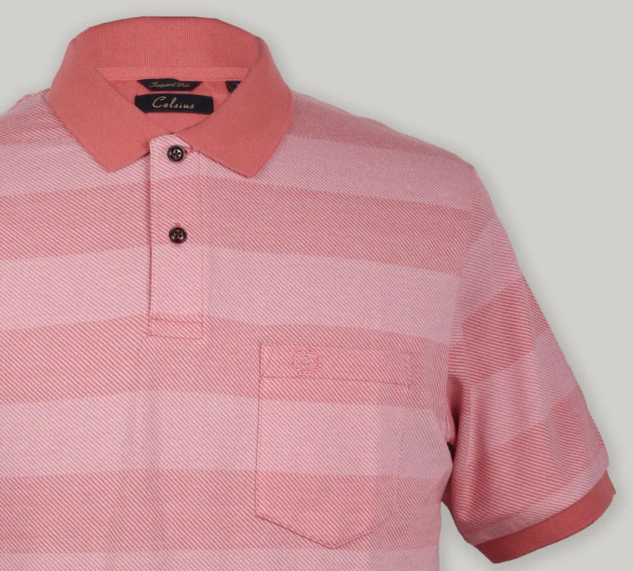 Stripe Pique Polo