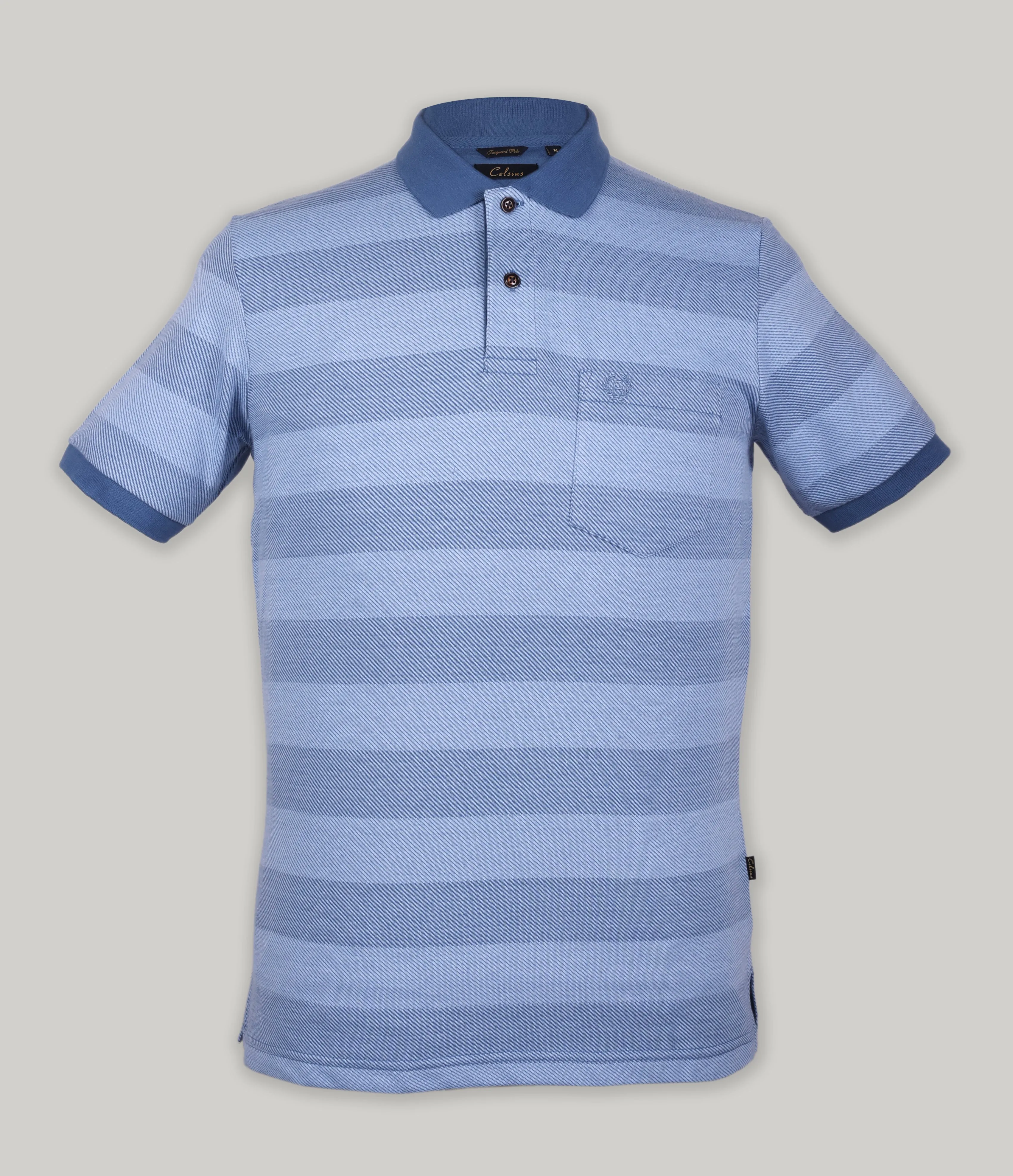 Stripe Pique Polo