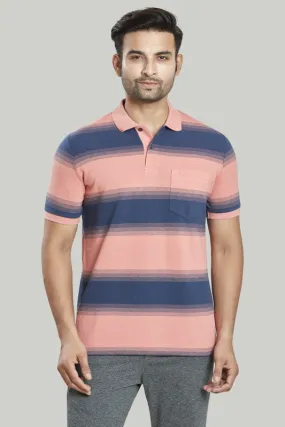Stripe Pique Polo