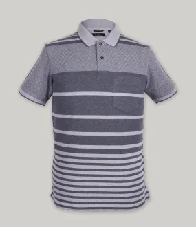 Stripe Pique Polo
