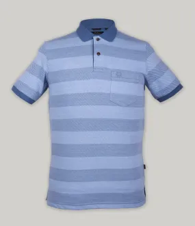 Stripe Pique Polo