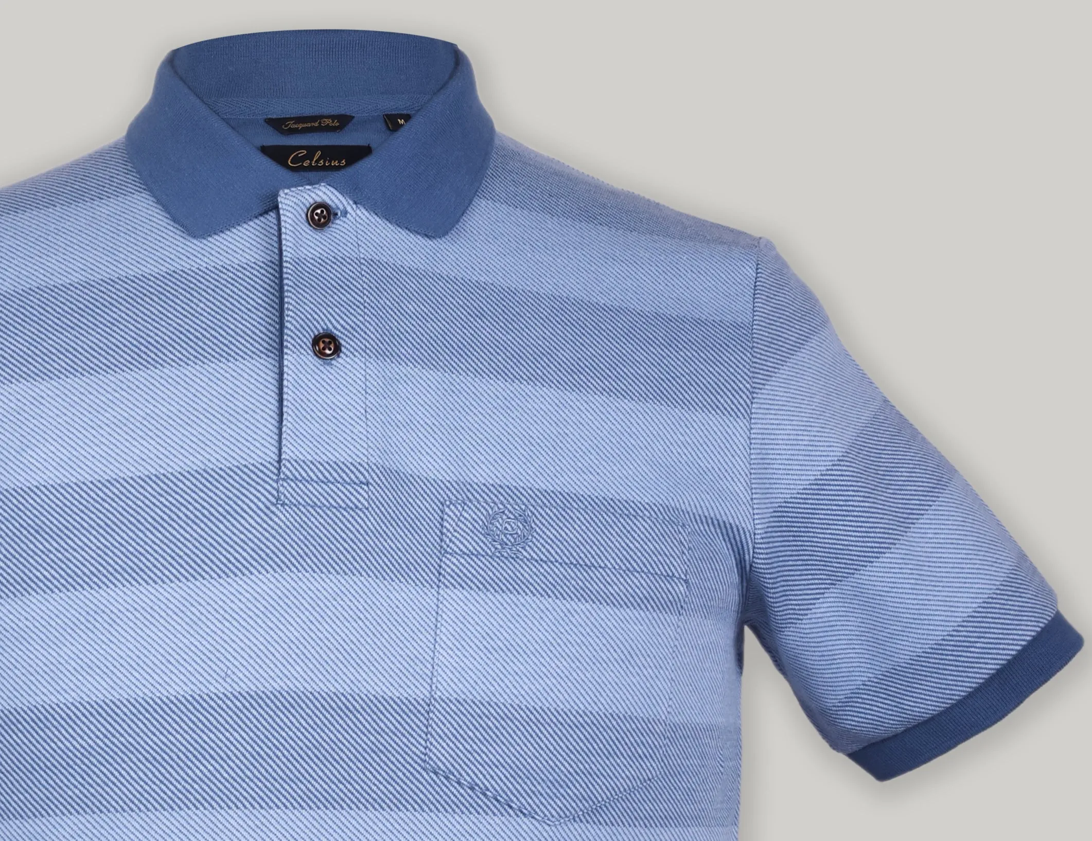 Stripe Pique Polo
