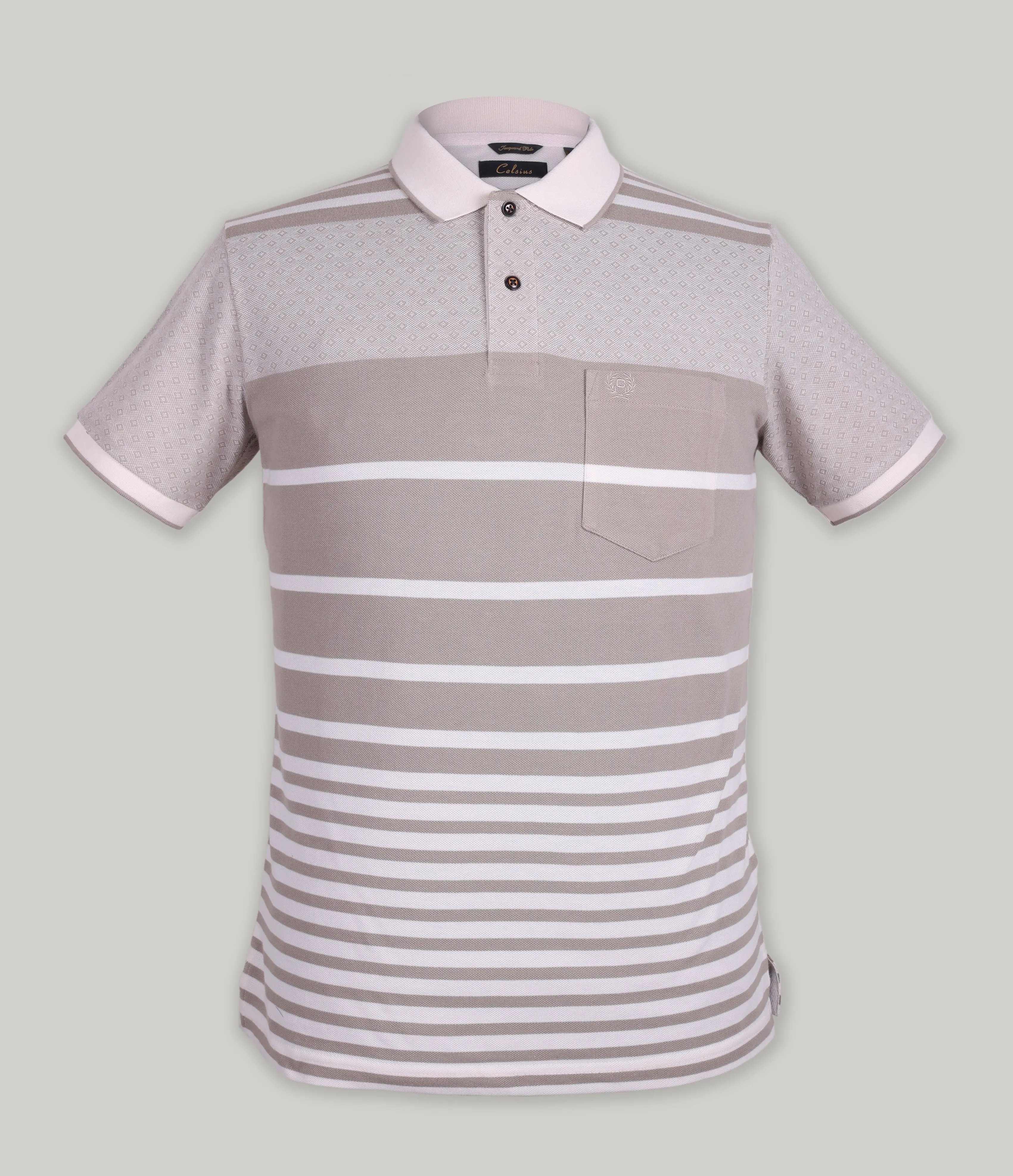 Stripe Pique Polo