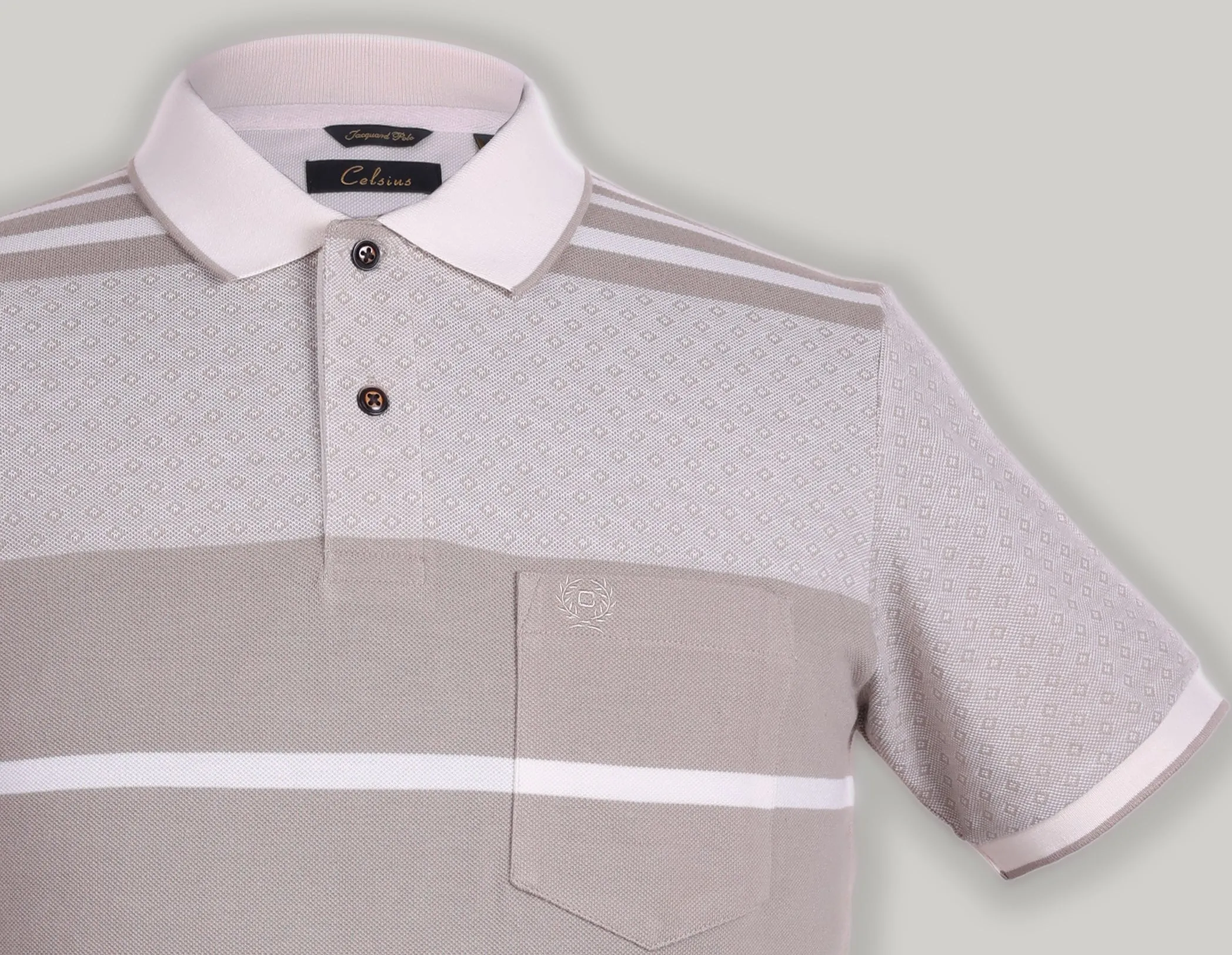 Stripe Pique Polo