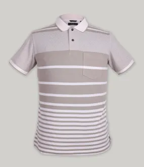 Stripe Pique Polo