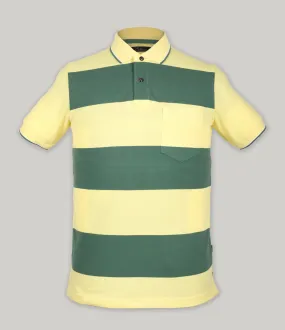 Stripe Pique Polo