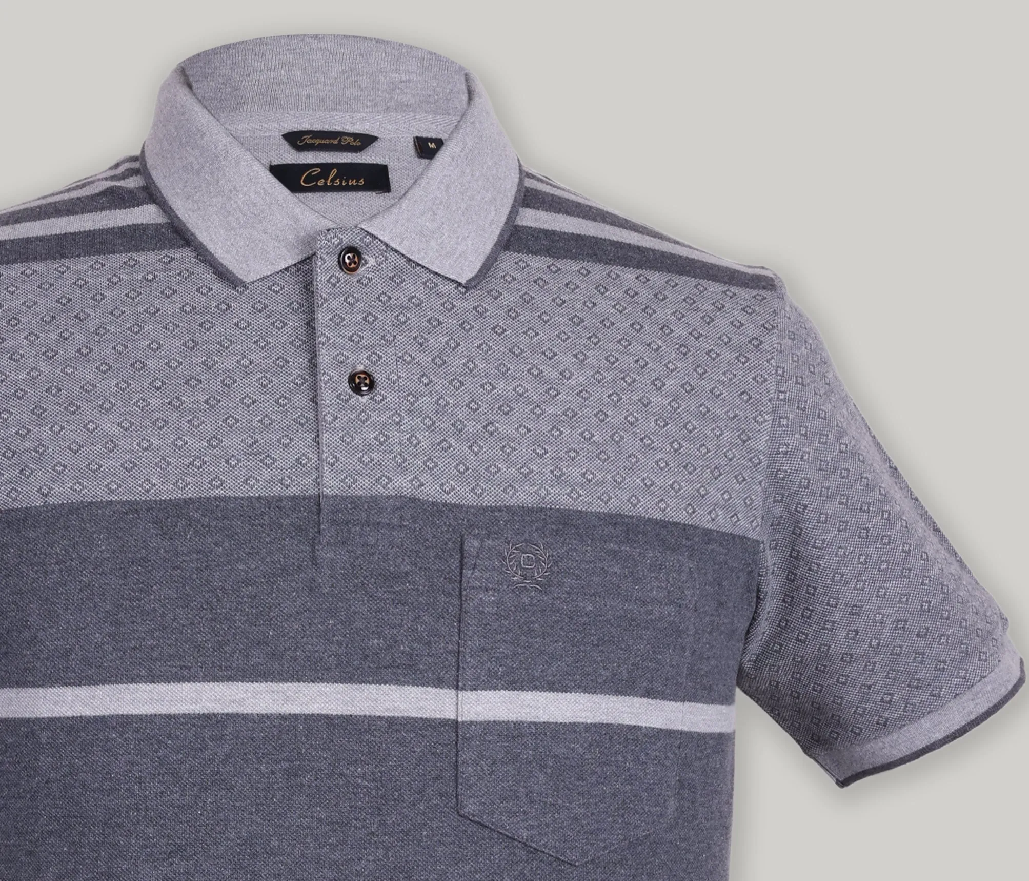 Stripe Pique Polo
