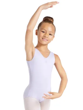 Studio Collection Pinch Front Tank Leotard - Girls SE1008c lavender