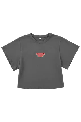 Watermelon Embroidered BENEFIT Tee
