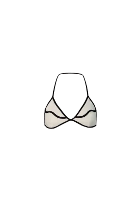 Wave Bikini Top Chantilly / Black