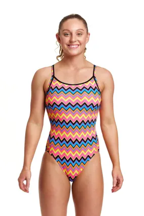 WOMENS DIAMOND BACK ONE PIECE ZIGGY POP FUNKITA