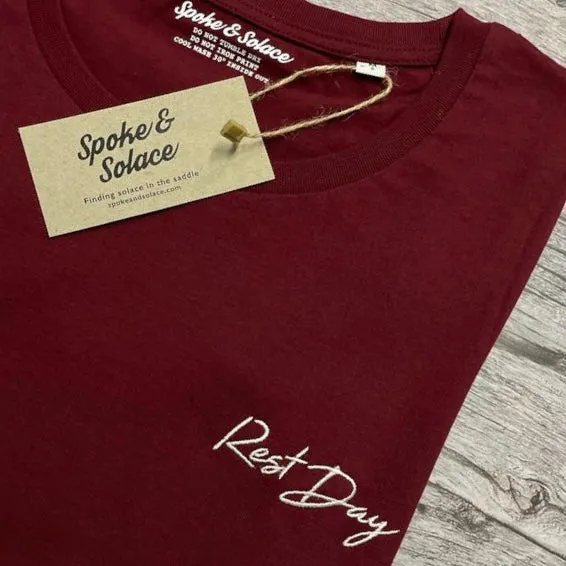 Women's Rest Day T-Shirt - Left chest embroidery
