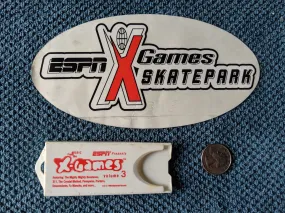 X Games band-aid dispenser and sticker 1998