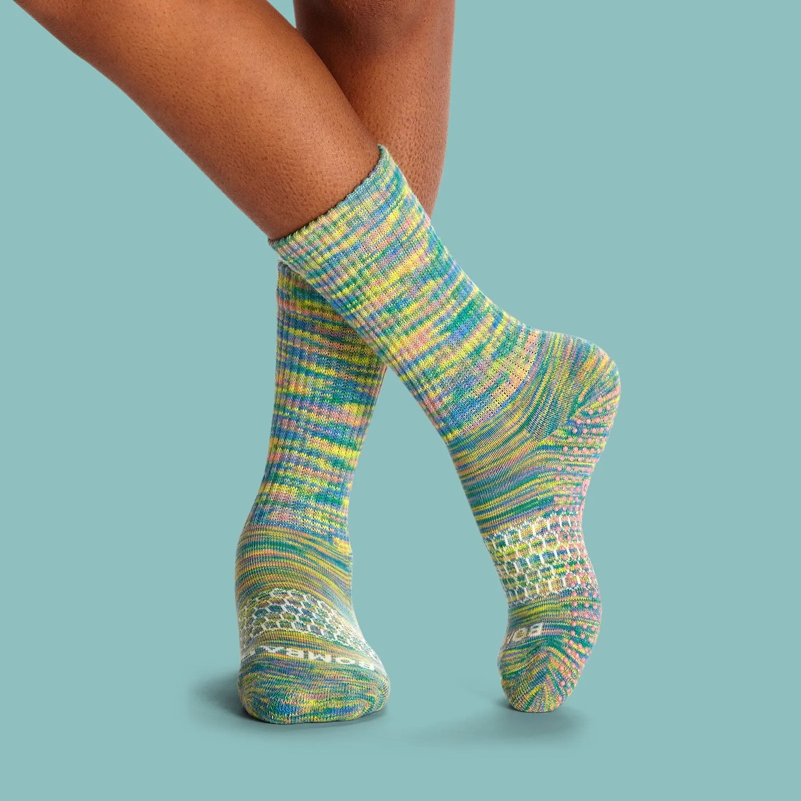 Youth Space Dye Gripper Calf & Ankle Sock 8-Pack