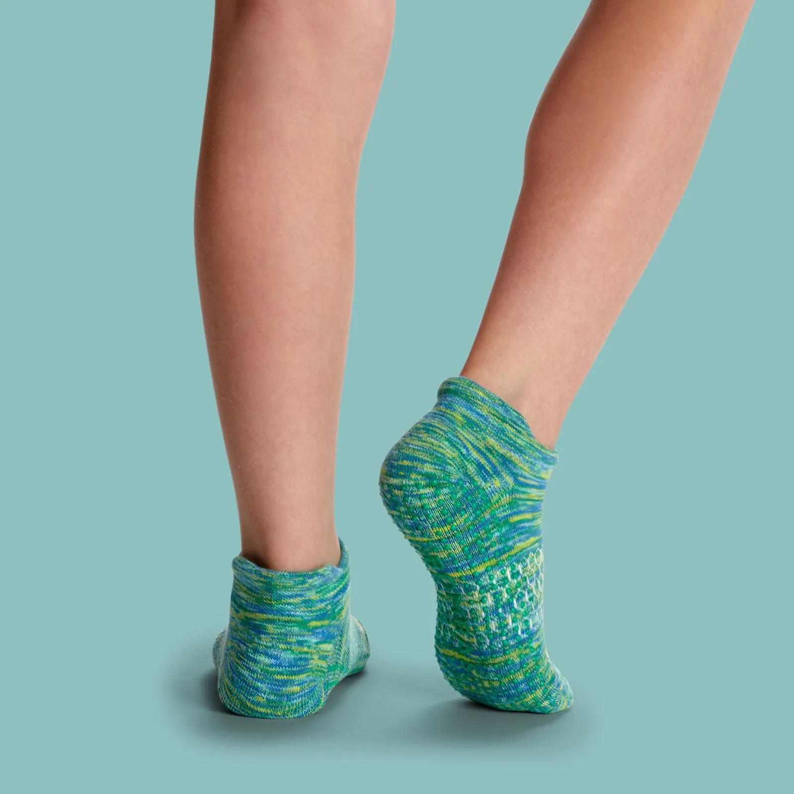 Youth Space Dye Gripper Calf & Ankle Sock 8-Pack