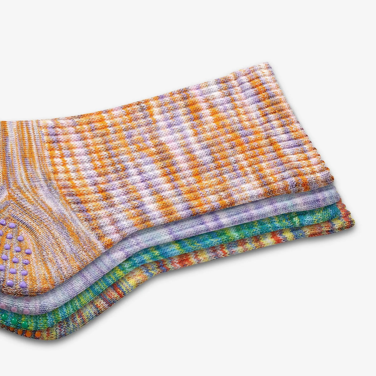 Youth Space Dye Gripper Calf Sock 8-Pack