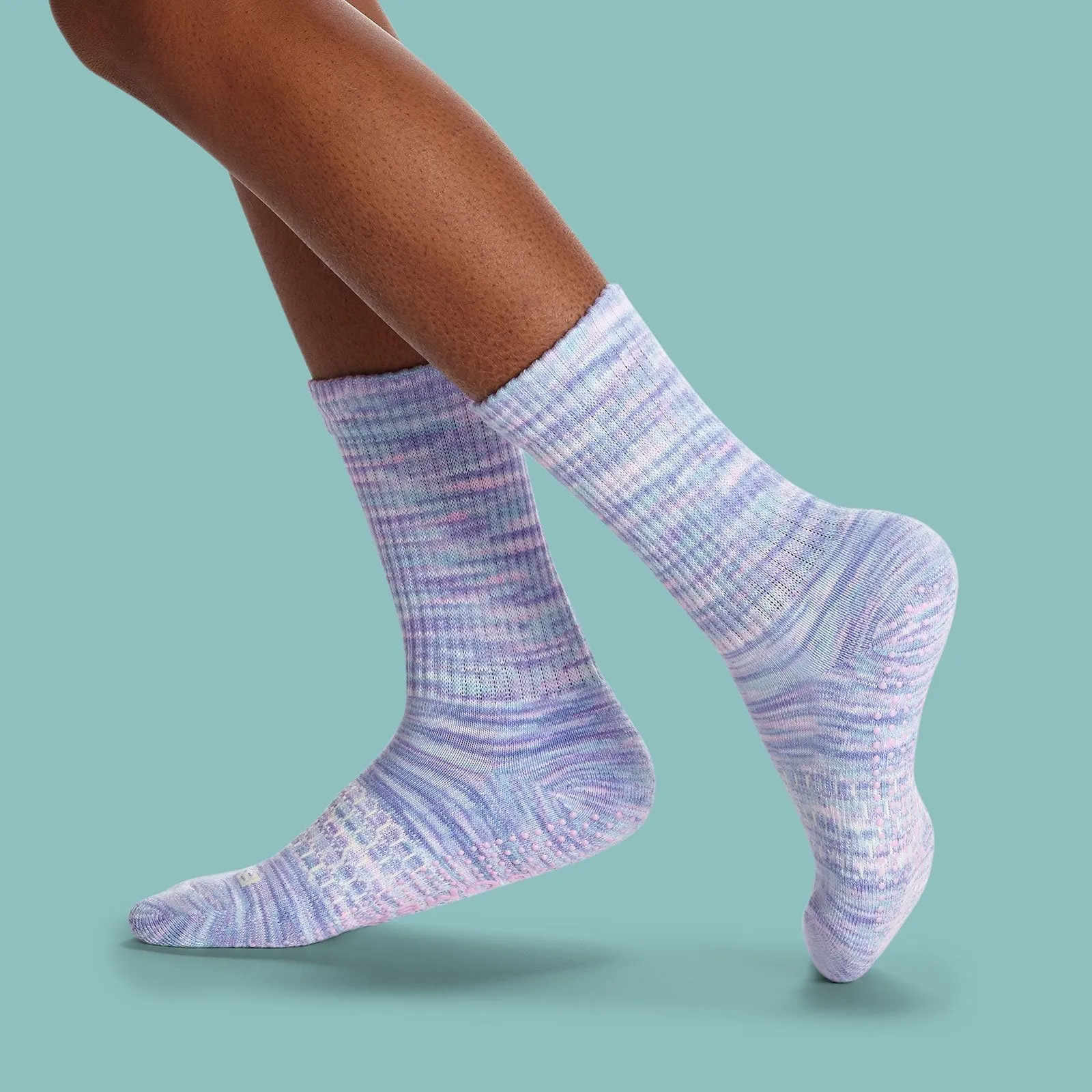 Youth Space Dye Gripper Calf Sock 8-Pack